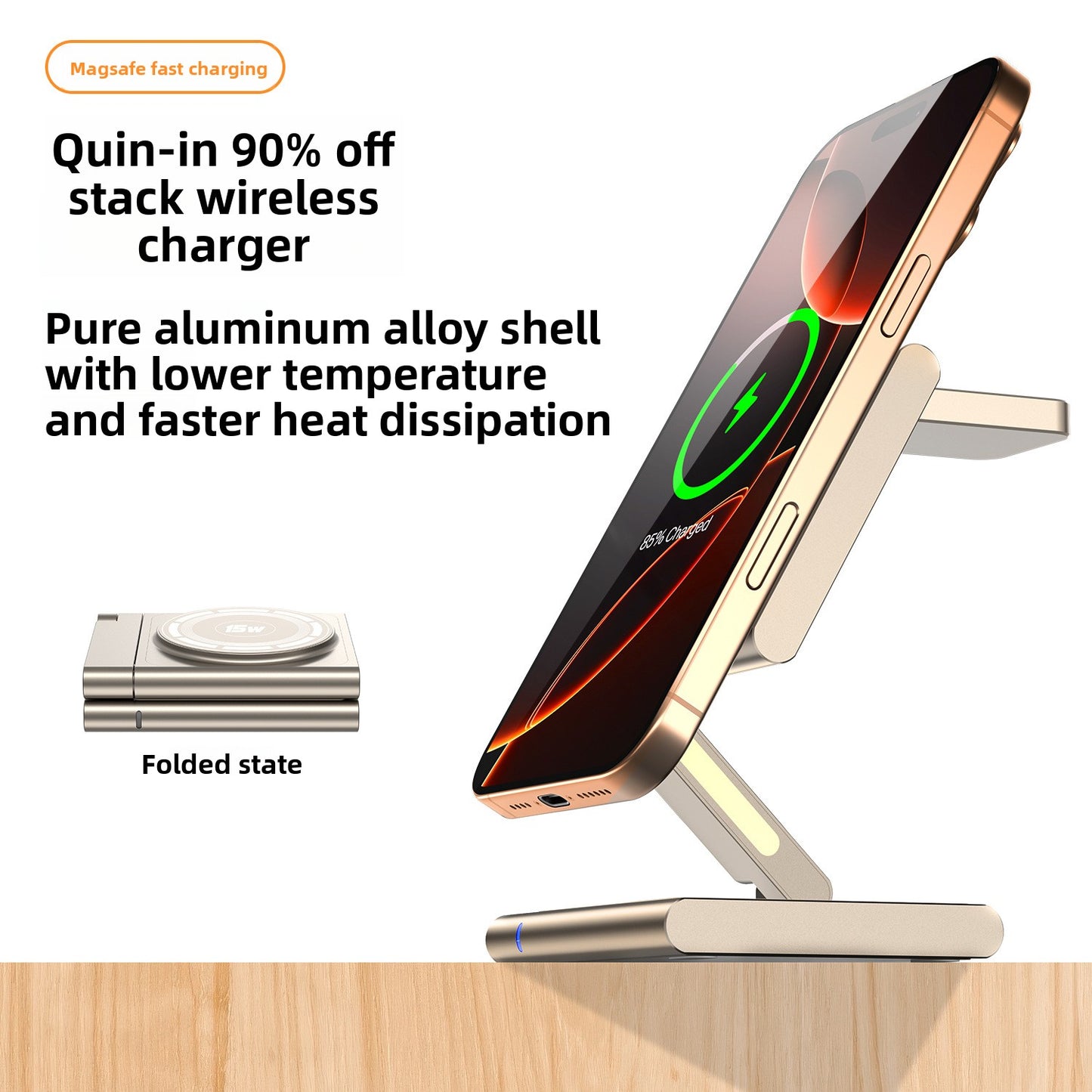 Ultra 3-in-1 Metal Magnetic Wireless Charger