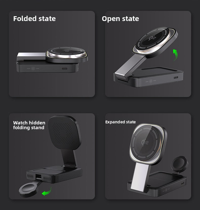 Magnetic Wireless Charger Qi2 Apple iPhone Compatible Wireless Charging Station
