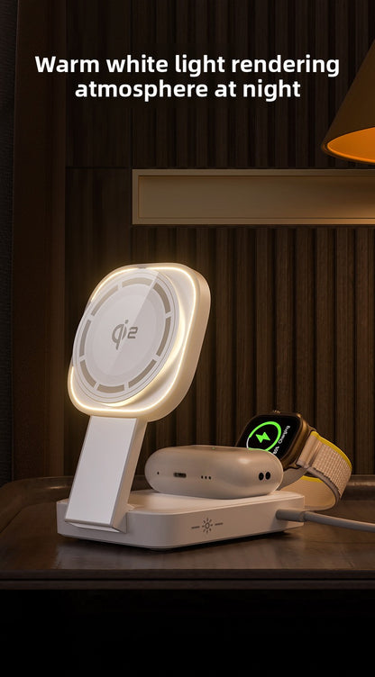 Magnetic Wireless Charger Qi2 Apple iPhone Compatible Wireless Charging Station