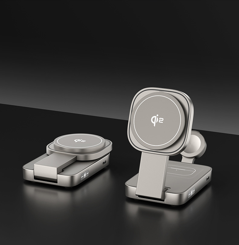 Magnetic Wireless Charger Qi2 Apple iPhone Compatible Wireless Charging Station