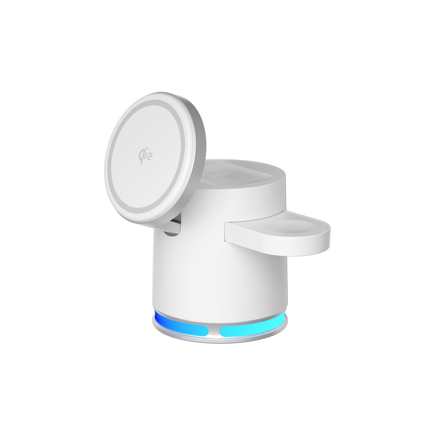New Qi2 MagSafe Magnetic 3-in-1 Wireless Charger 15W Fast Charging Desktop RGB Atmosphere Light Wireless Charging