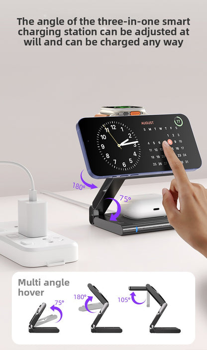 Ultra 3-in-1 Metal Magnetic Wireless Charger