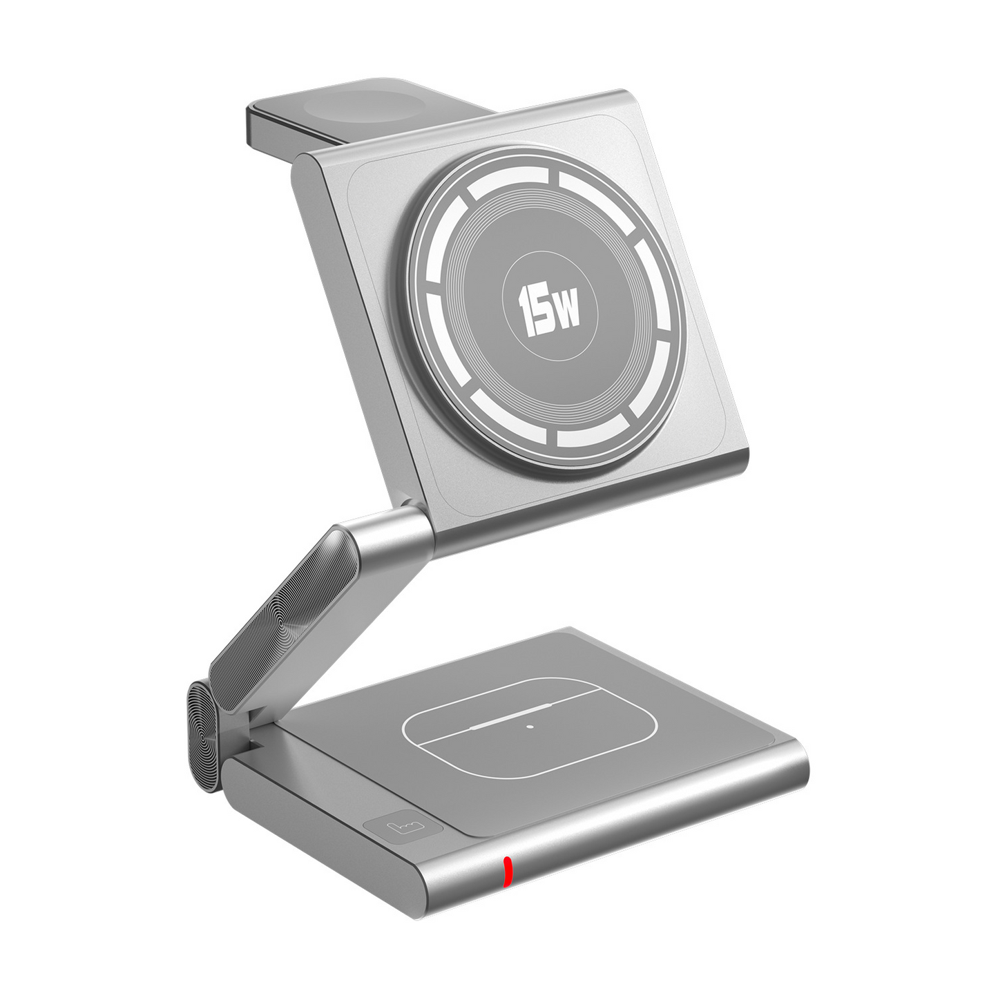 The 3-in-1 metal magnetic wireless charger is suitable for Apple mobile phones