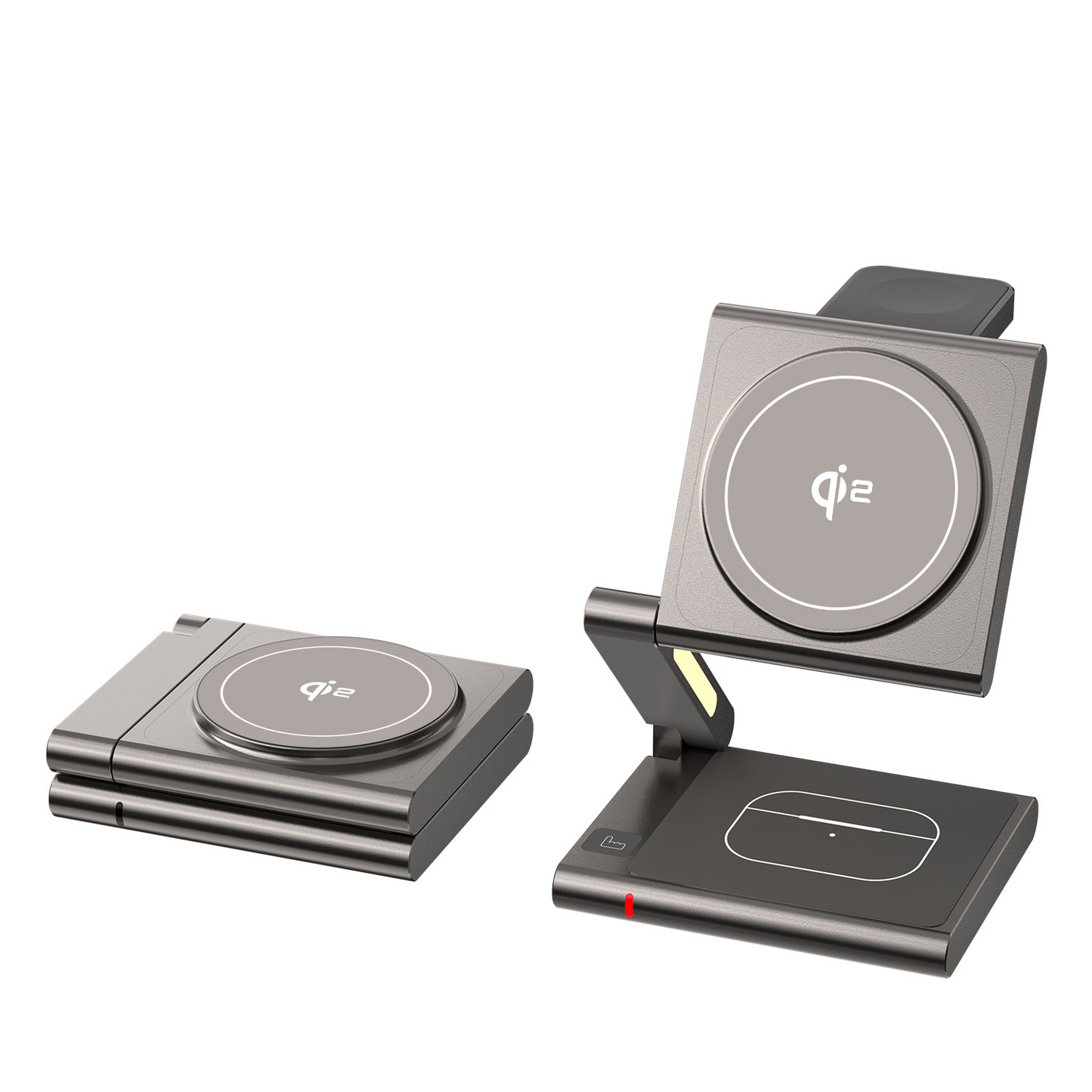 The 3-in-1 metal magnetic wireless charger is suitable for Apple mobile phones