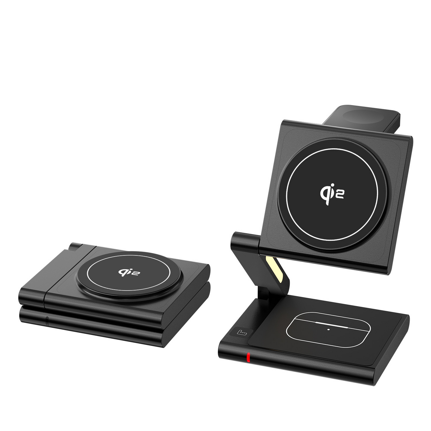 The 3-in-1 metal magnetic wireless charger is suitable for Apple mobile phones